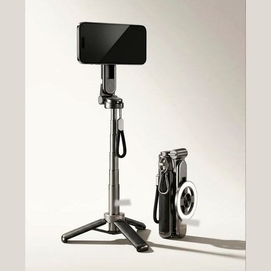 Threesixviews 4-in-1 Magnetic Selfie Stick Tripod with Remote