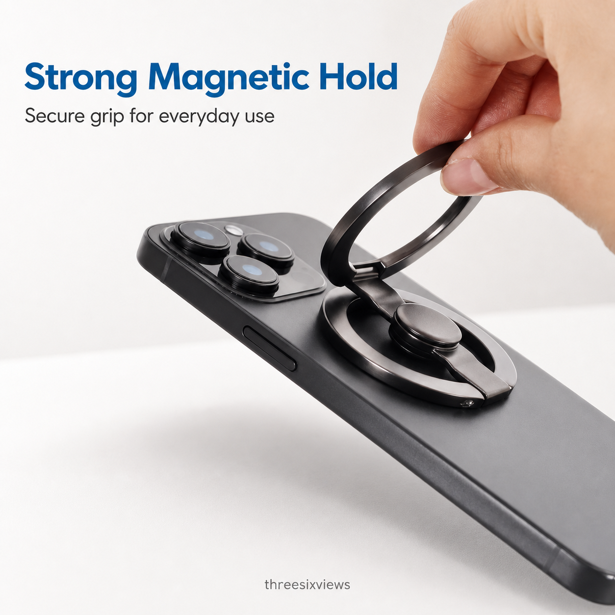 threesixviews SpinGrip 360 Magnetic Phone Stand & Fidget Spinner