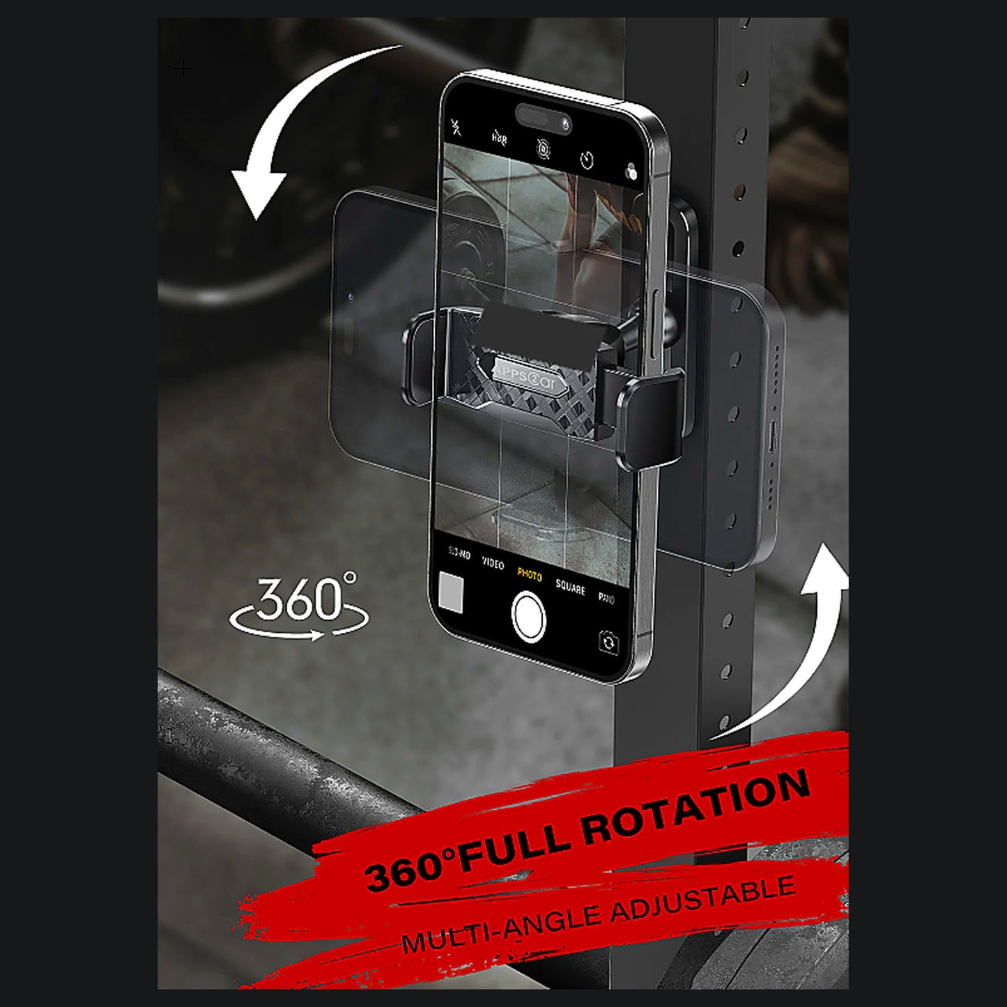 threesixviews MagMount 360 Magnetic Gym Phone Holder